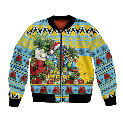 Afro-Saint Lucian Christmas Bomber Jacket This Amazona Parrot Needs A Beach Retreat