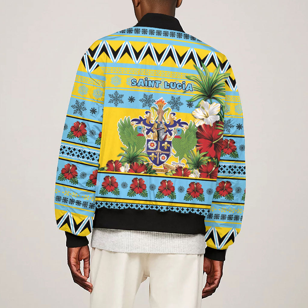 Afro-Saint Lucian Christmas Bomber Jacket This Amazona Parrot Needs A Beach Retreat