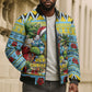Afro-Saint Lucian Christmas Bomber Puffer Jacket This Amazona Parrot Needs A Beach Retreat