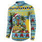 Afro-Saint Lucian Christmas Button Sweatshirt This Amazona Parrot Needs A Beach Retreat