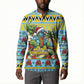 Afro-Saint Lucian Christmas Button Sweatshirt This Amazona Parrot Needs A Beach Retreat
