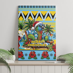 Afro-Saint Lucian Christmas Canvas Wall Art This Amazona Parrot Needs A Beach Retreat