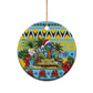 Afro-Saint Lucian Christmas Ceramic Ornament This Amazona Parrot Needs A Beach Retreat