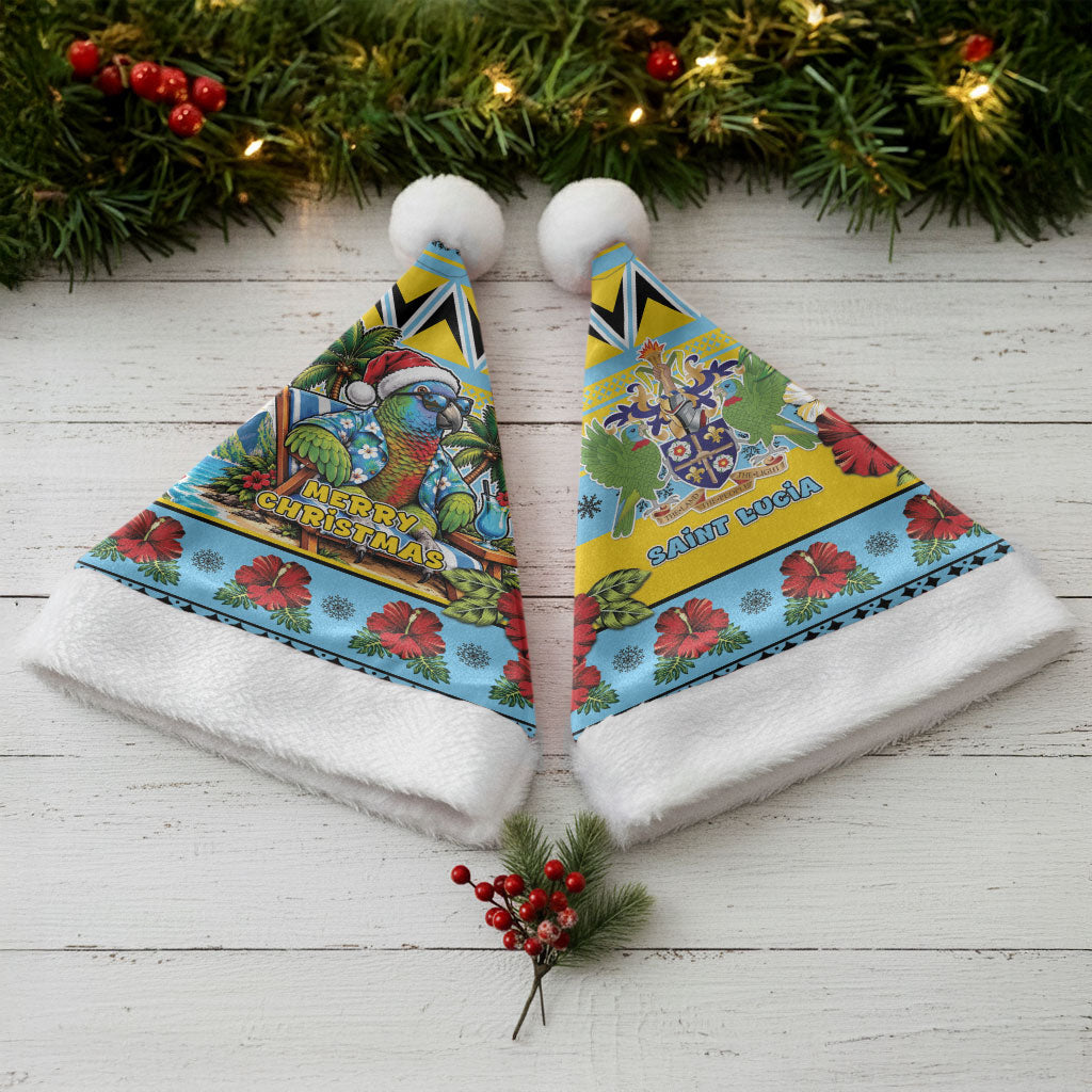 Afro-Saint Lucian Christmas Santa Hat This Amazona Parrot Needs A Beach Retreat