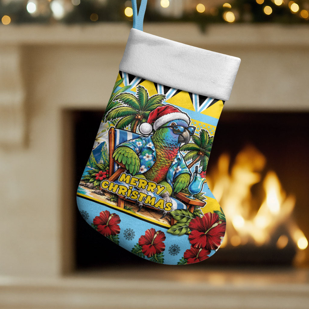 Afro-Saint Lucian Christmas Stocking This Amazona Parrot Needs A Beach Retreat