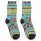 Afro-Saint Lucian Christmas Crew Socks This Amazona Parrot Needs A Beach Retreat