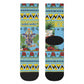 Afro-Saint Lucian Christmas Crew Socks This Amazona Parrot Needs A Beach Retreat