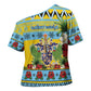 Afro-Saint Lucian Christmas Cross Shoulder Shirt This Amazona Parrot Needs A Beach Retreat