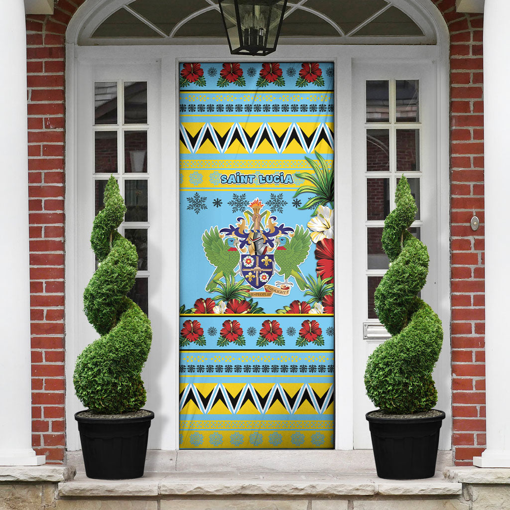 Afro-Saint Lucian Christmas Door Cover This Amazona Parrot Needs A Beach Retreat