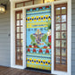 Afro-Saint Lucian Christmas Door Cover This Amazona Parrot Needs A Beach Retreat