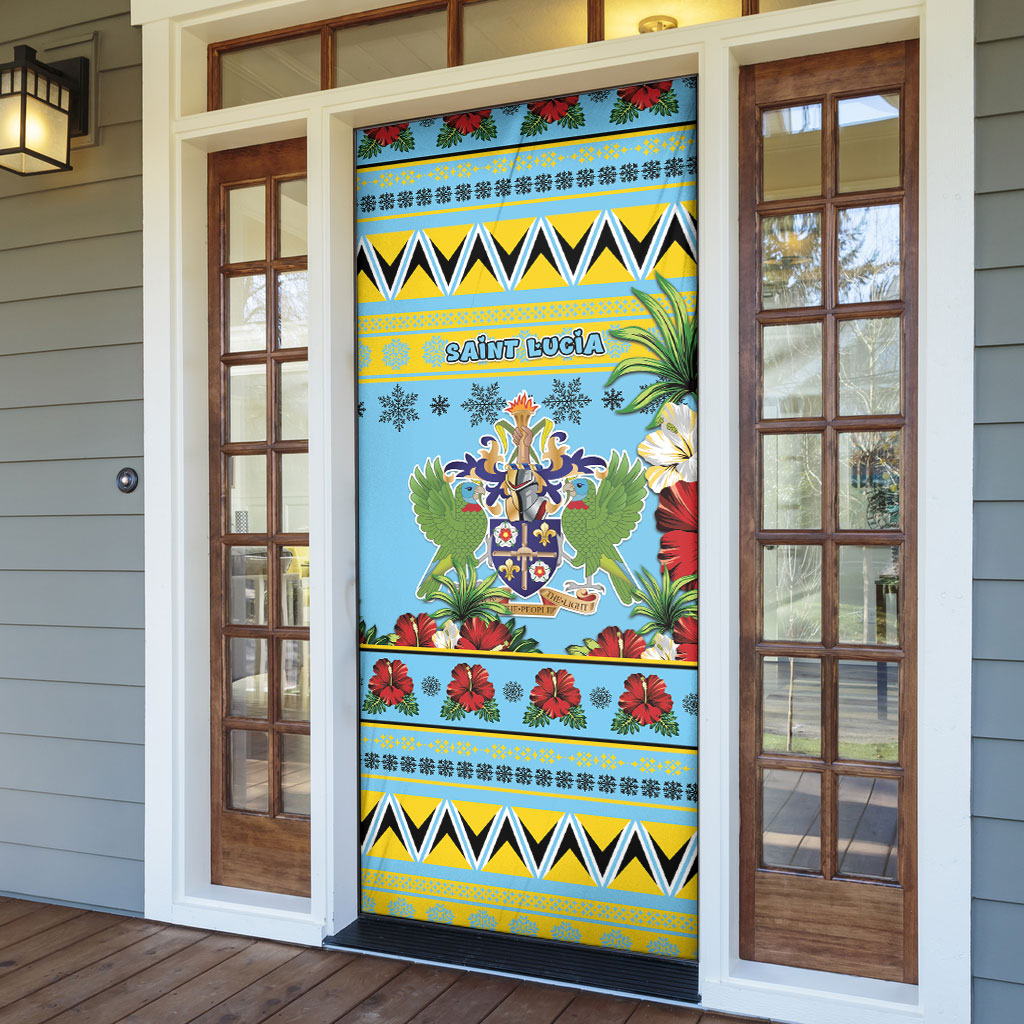 Afro-Saint Lucian Christmas Door Cover This Amazona Parrot Needs A Beach Retreat