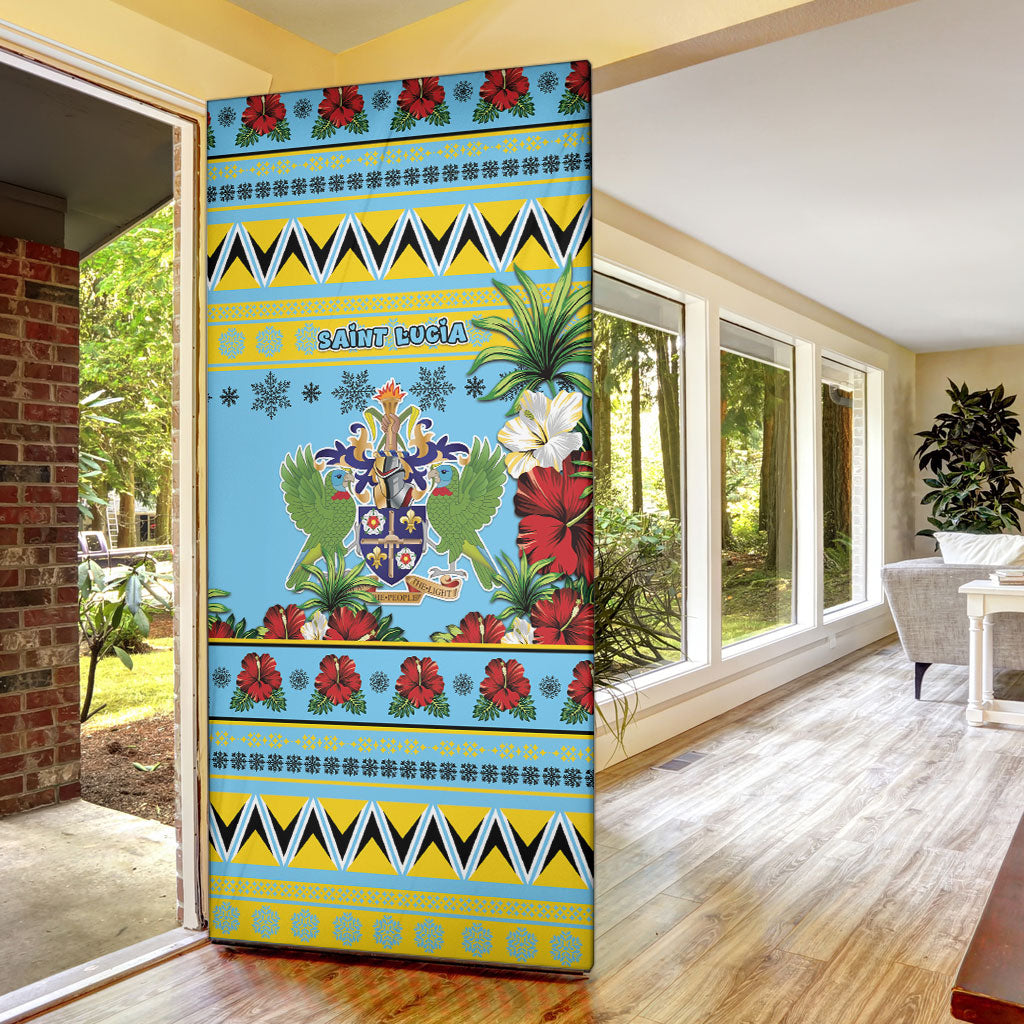 Afro-Saint Lucian Christmas Door Cover This Amazona Parrot Needs A Beach Retreat
