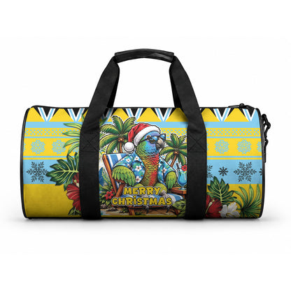 Afro-Saint Lucian Christmas Duffle Bag This Amazona Parrot Needs A Beach Retreat