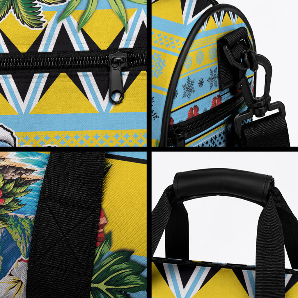 Afro-Saint Lucian Christmas Duffle Bag This Amazona Parrot Needs A Beach Retreat