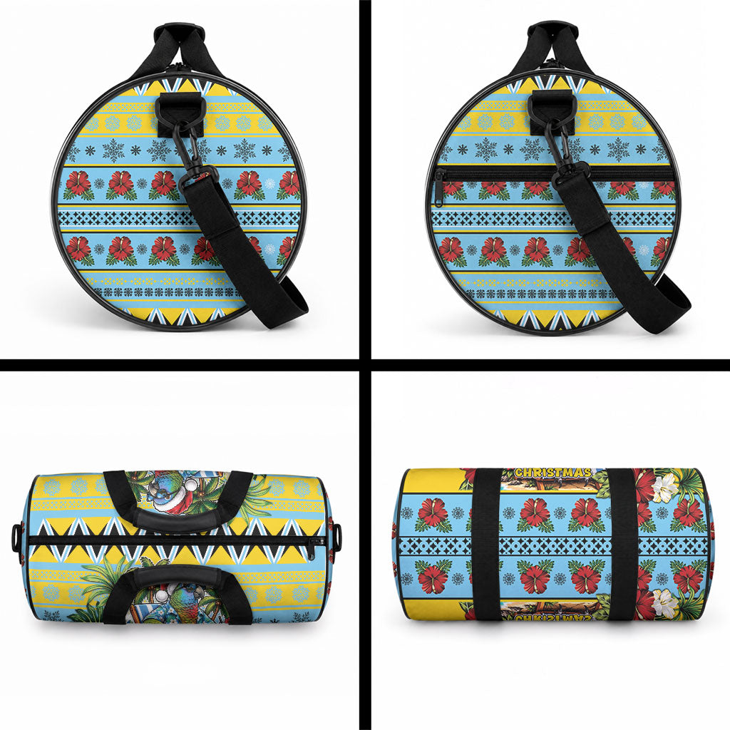 Afro-Saint Lucian Christmas Duffle Bag This Amazona Parrot Needs A Beach Retreat
