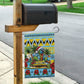 Afro-Saint Lucian Christmas Garden Flag This Amazona Parrot Needs A Beach Retreat