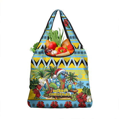 Afro-Saint Lucian Christmas Grocery Bag This Amazona Parrot Needs A Beach Retreat