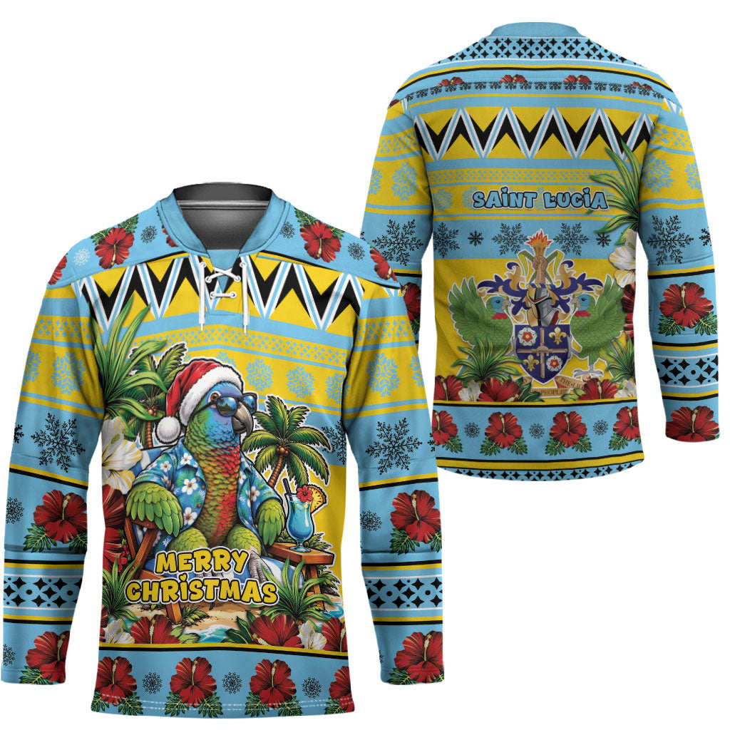 Afro-Saint Lucian Christmas Hockey Jersey This Amazona Parrot Needs A Beach Retreat