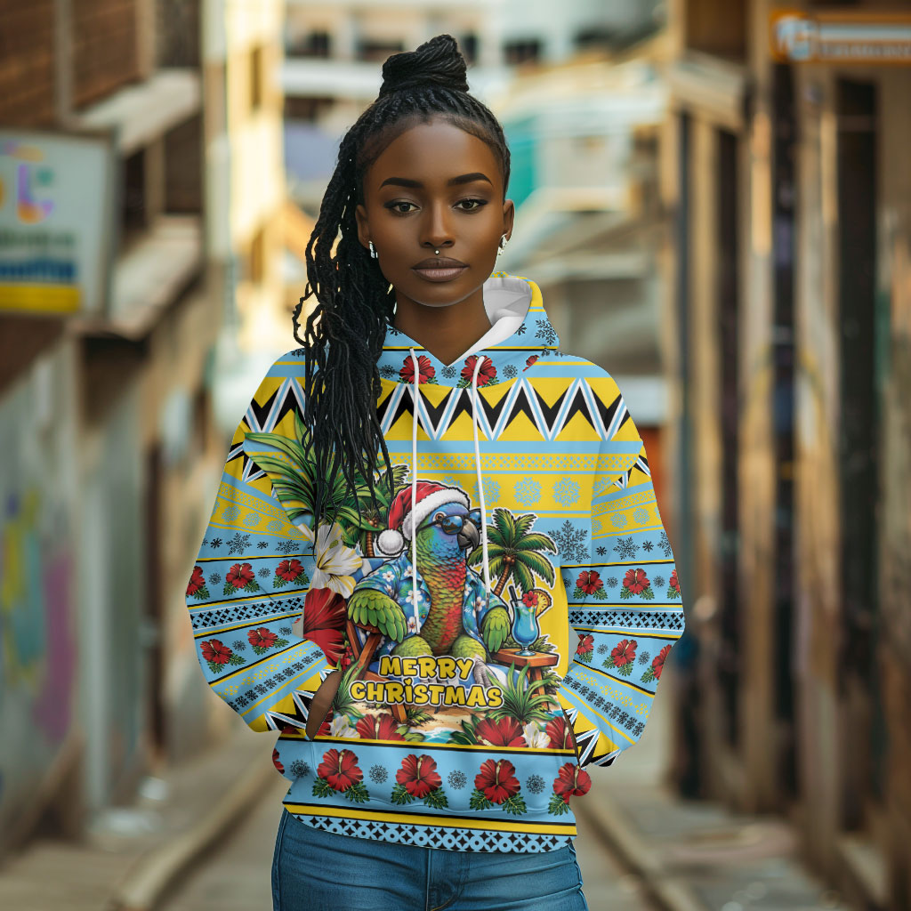 Afro-Saint Lucian Christmas Hoodie This Amazona Parrot Needs A Beach Retreat