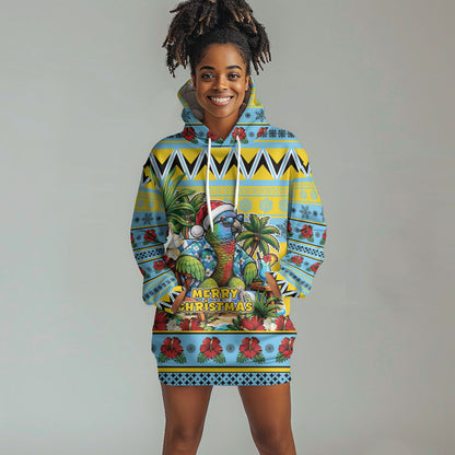 Afro-Saint Lucian Christmas Hoodie Dress This Amazona Parrot Needs A Beach Retreat