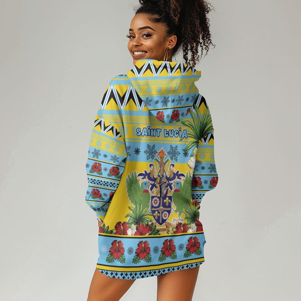 Afro-Saint Lucian Christmas Hoodie Dress This Amazona Parrot Needs A Beach Retreat