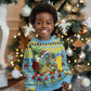 Afro-Saint Lucian Christmas Kid Ugly Christmas Sweater This Amazona Parrot Needs A Beach Retreat