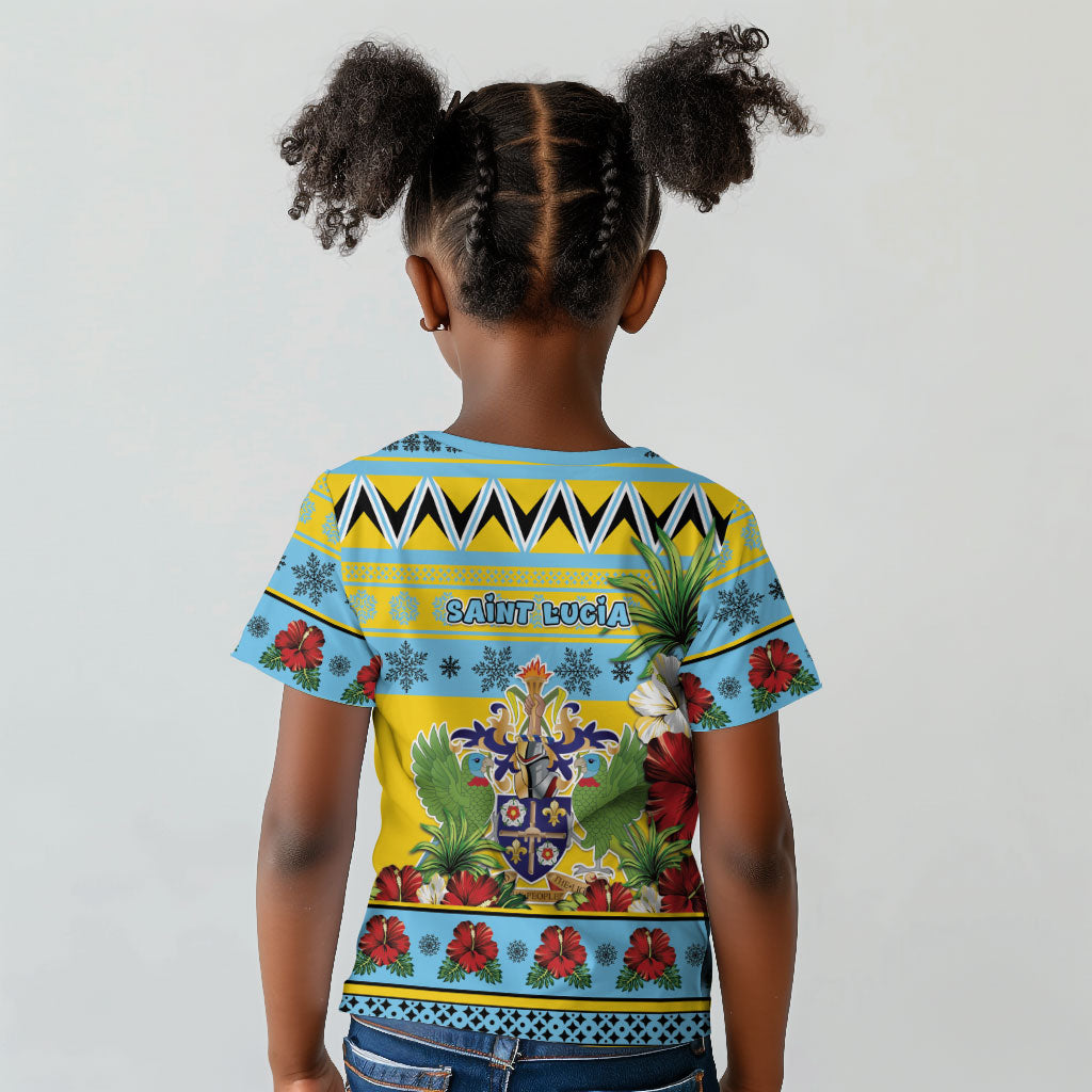 Afro-Saint Lucian Christmas Kid T shirt This Amazona Parrot Needs A Beach Retreat