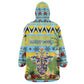 Afro-Saint Lucian Christmas Kid Wearable Blanket Hoodie This Amazona Parrot Needs A Beach Retreat