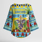Afro-Saint Lucian Christmas Kimono Sleeve Blouse This Amazona Parrot Needs A Beach Retreat