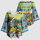Afro-Saint Lucian Christmas Kimono Sleeve Blouse This Amazona Parrot Needs A Beach Retreat