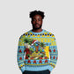 Afro-Saint Lucian Christmas Ugly Christmas Sweater This Amazona Parrot Needs A Beach Retreat