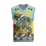 Afro-Saint Lucian Christmas Knitted V-Neck Vest This Amazona Parrot Needs A Beach Retreat