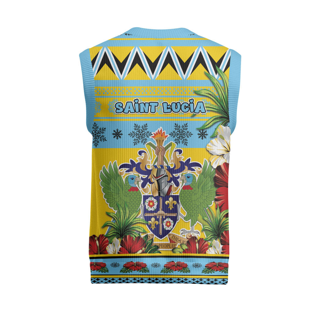 Afro-Saint Lucian Christmas Knitted V-Neck Vest This Amazona Parrot Needs A Beach Retreat