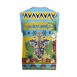 Afro-Saint Lucian Christmas Knitted V-Neck Vest This Amazona Parrot Needs A Beach Retreat