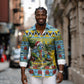 Afro-Saint Lucian Christmas Long Sleeve Button Shirt This Amazona Parrot Needs A Beach Retreat