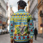 Afro-Saint Lucian Christmas Long Sleeve Button Shirt This Amazona Parrot Needs A Beach Retreat