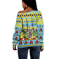 Afro-Saint Lucian Christmas Off Shoulder Sweater This Amazona Parrot Needs A Beach Retreat