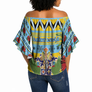 Afro-Saint Lucian Christmas Off Shoulder Wrap Waist Top This Amazona Parrot Needs A Beach Retreat