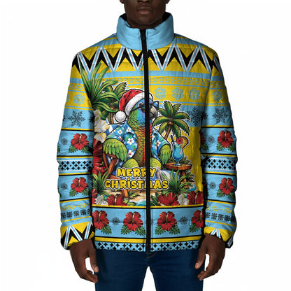 Afro-Saint Lucian Christmas Padded Jacket This Amazona Parrot Needs A Beach Retreat