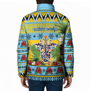 Afro-Saint Lucian Christmas Padded Jacket This Amazona Parrot Needs A Beach Retreat