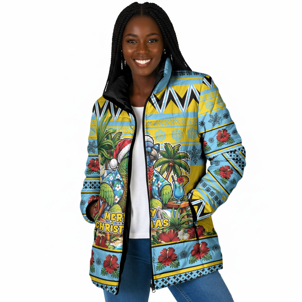 Afro-Saint Lucian Christmas Padded Jacket This Amazona Parrot Needs A Beach Retreat