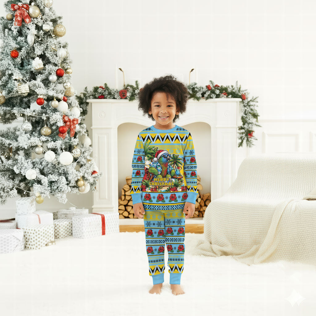 Afro-Saint Lucian Christmas Pajama Set This Amazona Parrot Needs A Beach Retreat