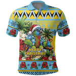 Afro-Saint Lucian Christmas Polo Shirt This Amazona Parrot Needs A Beach Retreat