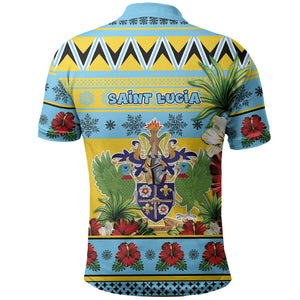 Afro-Saint Lucian Christmas Polo Shirt This Amazona Parrot Needs A Beach Retreat