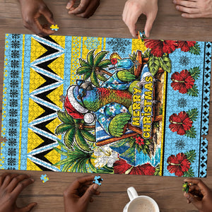 Afro-Saint Lucian Christmas Puzzle This Amazona Parrot Needs A Beach Retreat