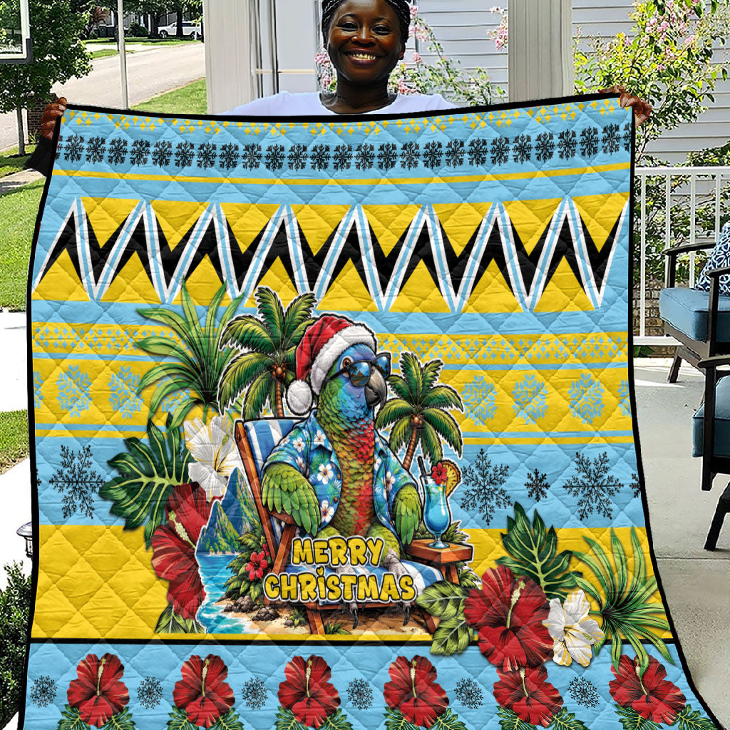 Afro-Saint Lucian Christmas Quilt This Amazona Parrot Needs A Beach Retreat
