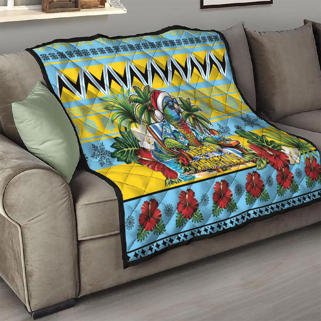 Afro-Saint Lucian Christmas Quilt This Amazona Parrot Needs A Beach Retreat