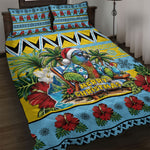 Afro-Saint Lucian Christmas Quilt Bed Set This Amazona Parrot Needs A Beach Retreat