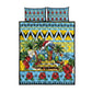 Afro-Saint Lucian Christmas Quilt Bed Set This Amazona Parrot Needs A Beach Retreat