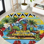 Afro-Saint Lucian Christmas Round Carpet This Amazona Parrot Needs A Beach Retreat
